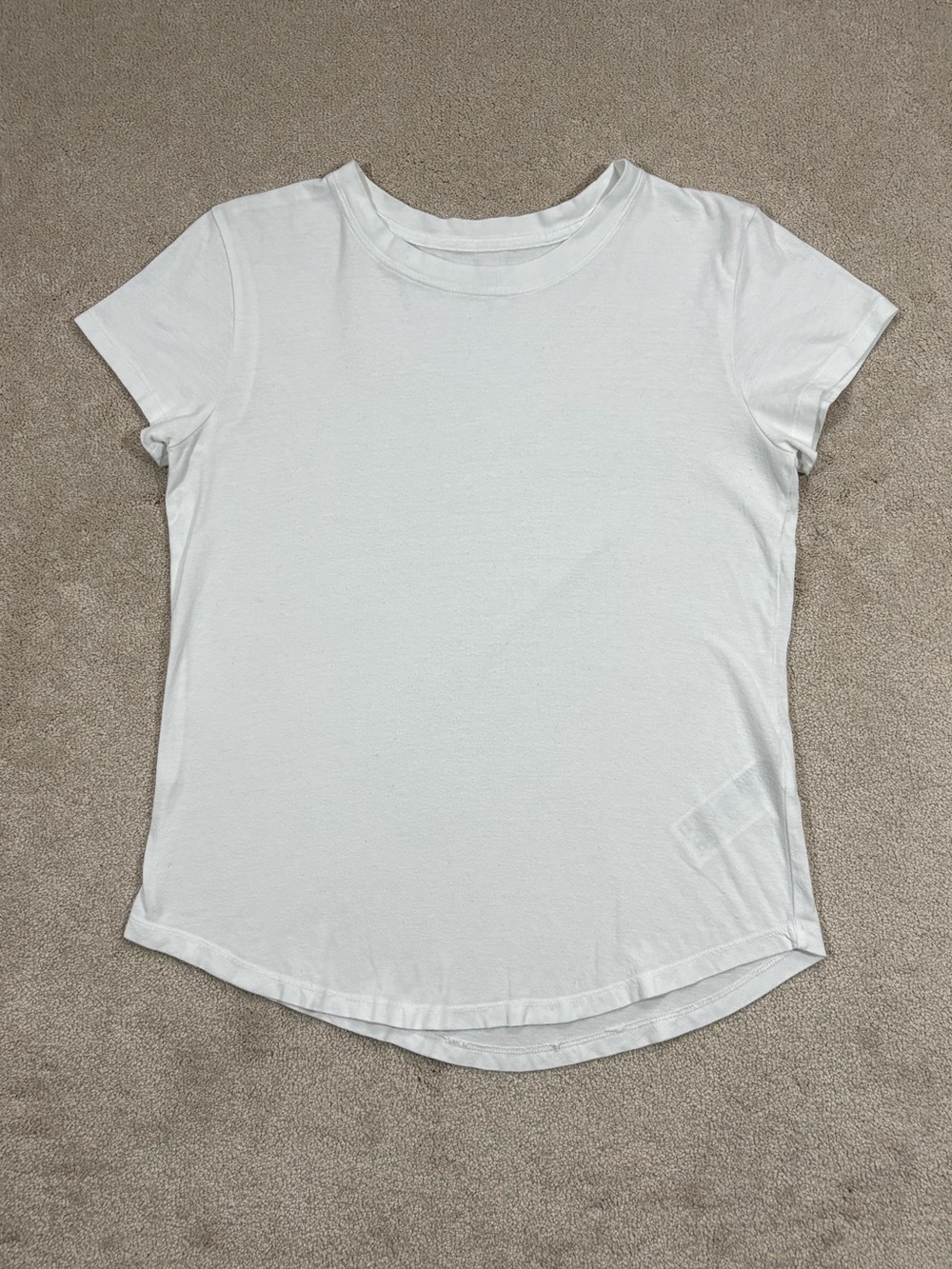 Abercrombie & Fitch 100% Cotton White Knotted Crew Tee Soft A&F Collection S